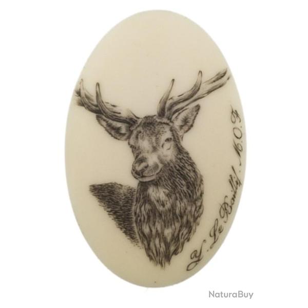 Calottes cerf aspect ivoire ou argent Ivoire