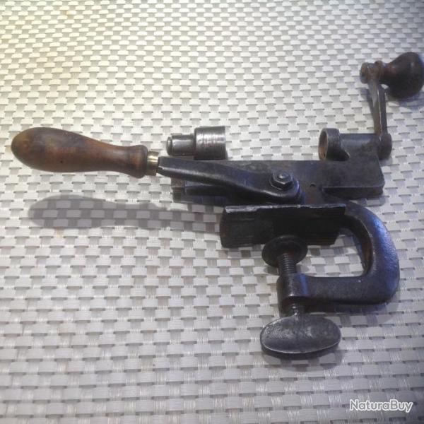 gros   sertisseur a broche en calibre 16 a cremalliere