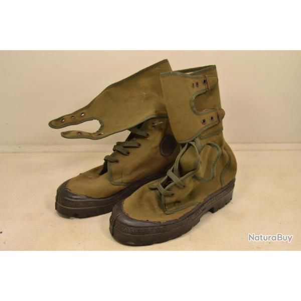 Chaussures de brousse � jambi�res, patogas, Arm�e Fran�aise Indochine / Alg�rie