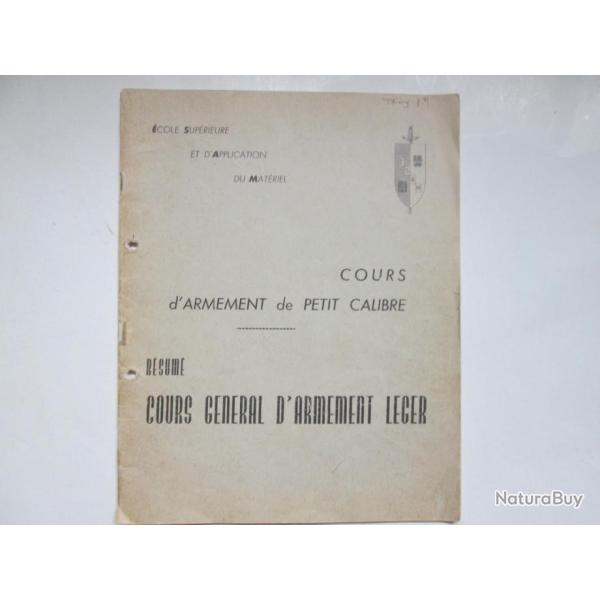 OFFRE SUR COURS D'ARMEMENT DE PETITS CALIBRES EN FICHIER PDF