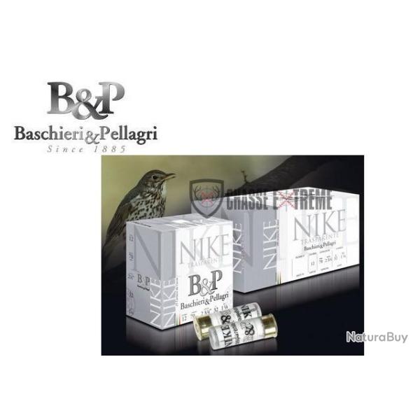 100 Cartouches B&P Nike Trasparente Cal 12/70 32gr Pb N 9