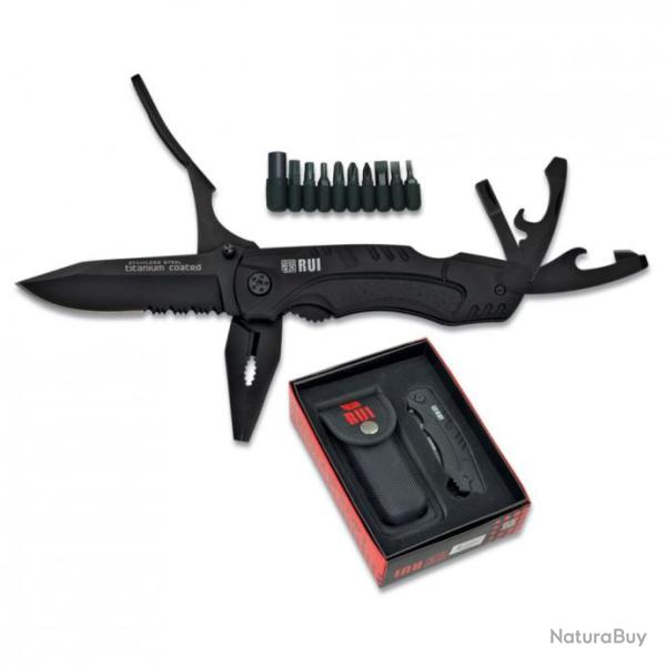 Couteau Multifonction  RUI (Titanium) avec pince et autres