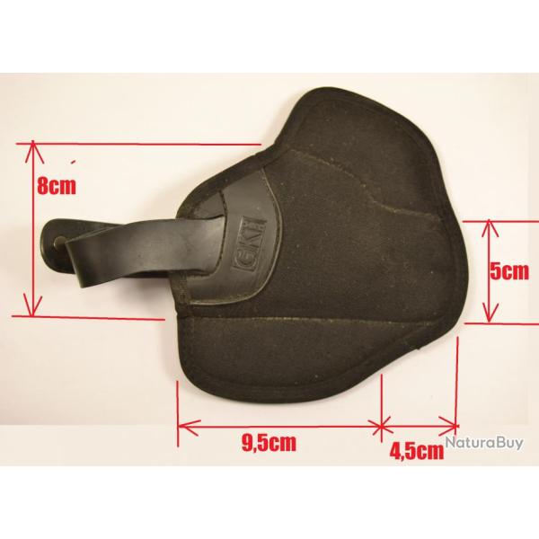 Etui / holster GK PRO 9081 pour petit pistolet / revolver. GAUCHER