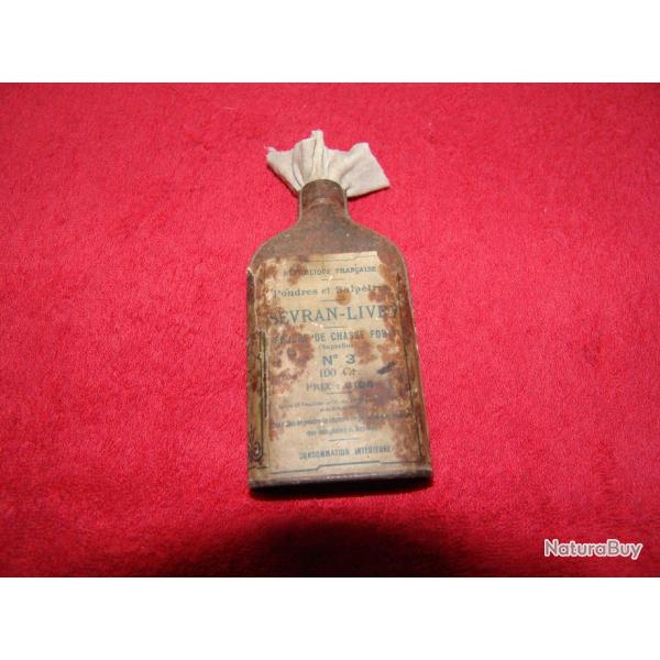 ancienne boite vide a poudre pour rechargement