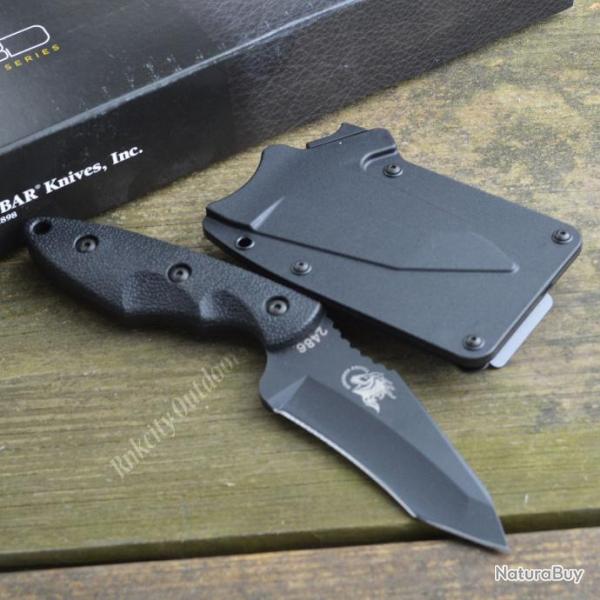 Couteau Tactical Ka-Bar TDI Hinderer Hellfire Acier Carbone 1095 Manche Zytel Made In USA KA2486