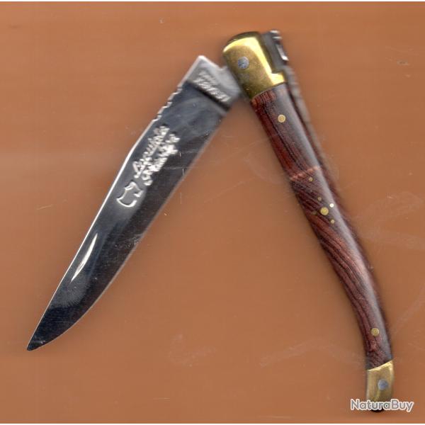 LAGUIOLE BOIS de VIOLETTE 11 Couteau  GRATUIT grav� PR�NOM