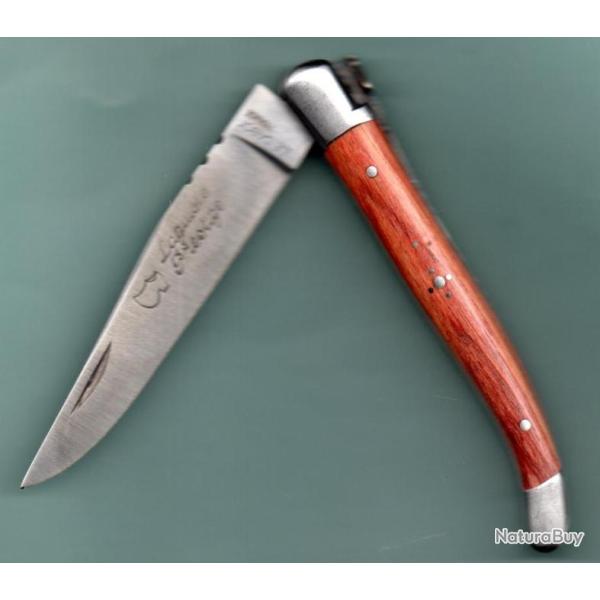 GRATUIT vos Initiales grav�es LAGUIOLE BOIS de ROSE Couteau 11