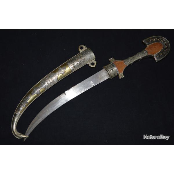 POIGNARD  ORIENTAL AFRIQUE DU NORD-KHOUMIA /MAROC-POIGNARD ETHNIQUE.MOROCCAN DAGGER  KHOUMIA
