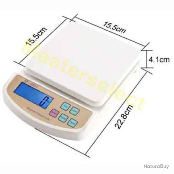 Balance pese colis paquet enveloppe lettre ecran digitale de cuisine 1Grs 5Kgs