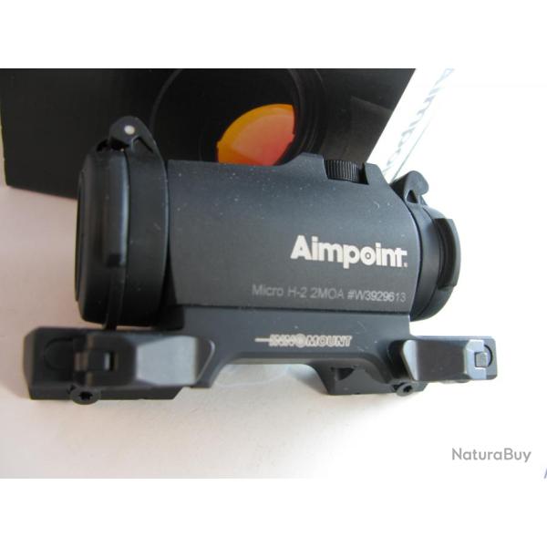 Aimpoint Micro H2  2Moa avec montage Innomount 4 points pour Blaser R8, fermeture � ailettes