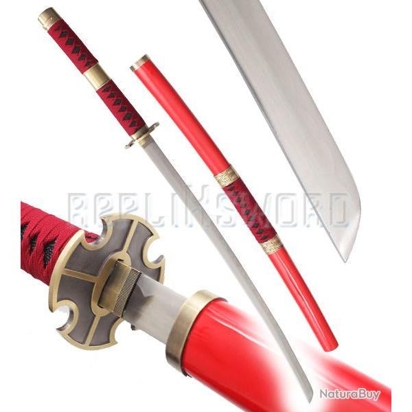 One Piece Sandai Kitetsu Zorro red V1 Epee Sabre Zoro Repliksword
