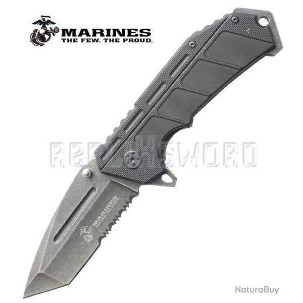 Couteau Pliant Marines M-1034BS Master Cutlery Couteau de Poche Repliksword