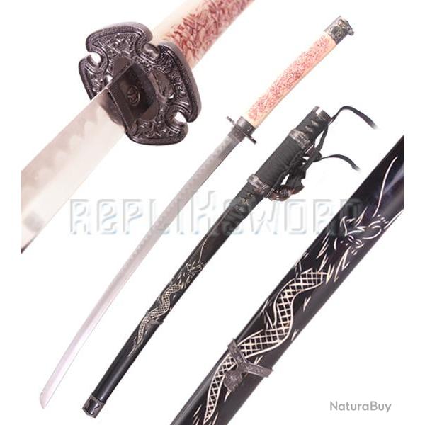 Katana Dragon Black Edition Epee Sabre Decoration Repliksword