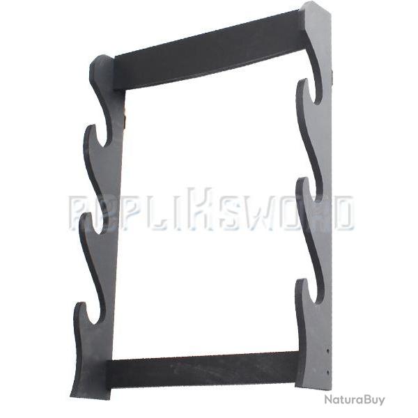 Support bois Katana 3 places Presentoir Epee Sabre Repliksword