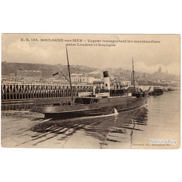 CPA - Marine -BOULOGNE -sur-MER-Vapeur transportant les marchandises  -N�1263
