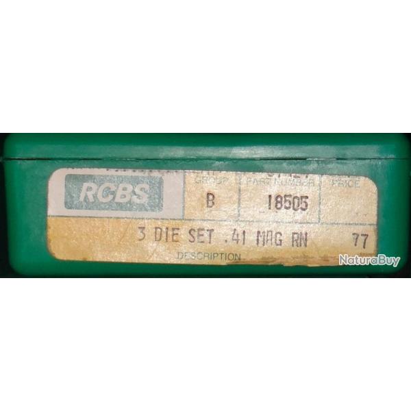 outils de rechargement munitions RCBS 3-Die Set 41 Mag RN