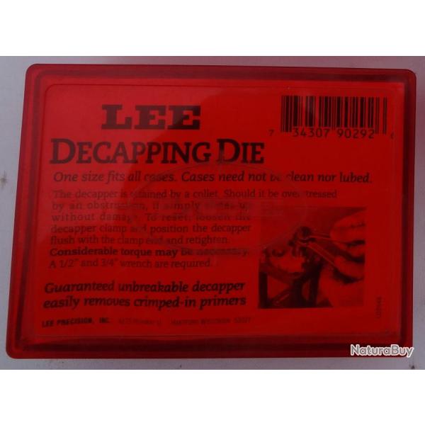 outil  Lee Decapping Die -