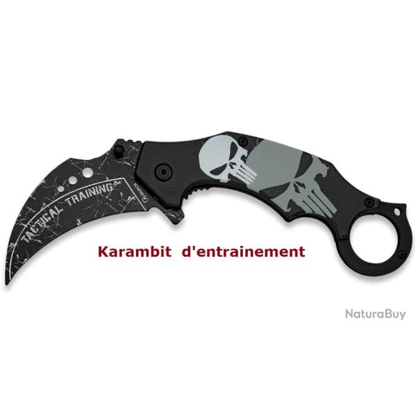 Couteaux Karambit punisher d'entrainement