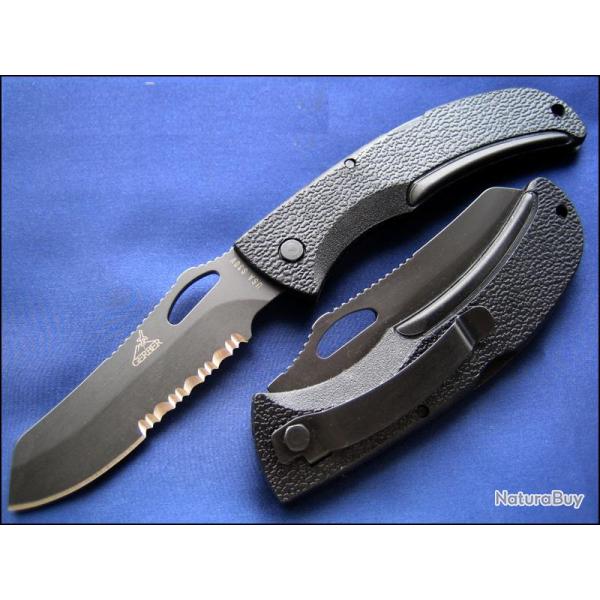 Couteau Gerber E-Z Out DPSF Military Lame Acier S30V Manche Fibre de Verre Made In USA G1648G