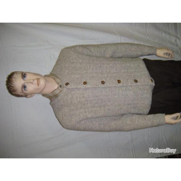 GILET LAINE TRACHTEN ECRU