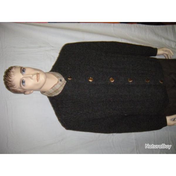 GILET LAINE TRACHTEN GRIS ANTHRACITE