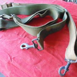 sangle   bretelles US army GI v&eacute;hicule seconde guerre mondiale  avec mousqueton des 2 c&ocirc;t&eacute;s