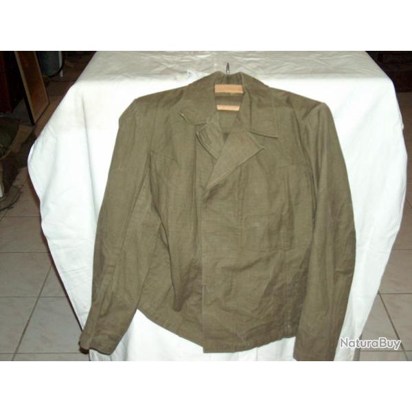 veste  tropicale blouson  Luftwaffe para  Italie Tunisie Afrika korps seconde guerre blouse T41 42