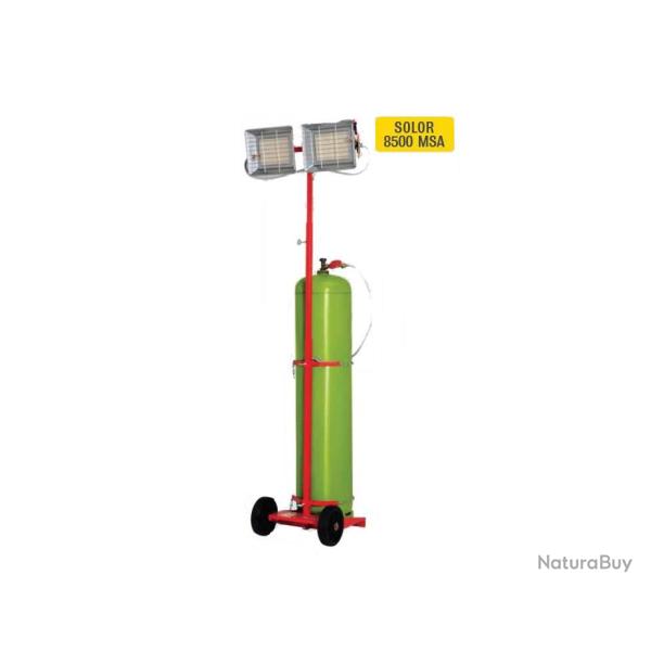 Chauffage radiant mobile Gaz Butane ou Propane 8400W SOLOR8500MSA Sovelor
