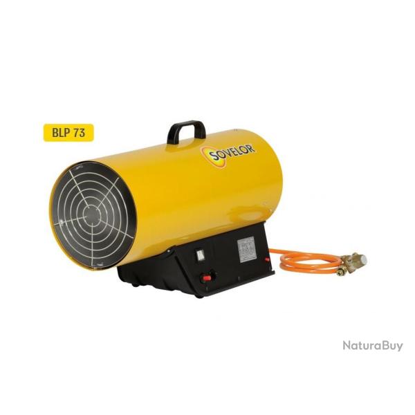 Chauffage air puls� mobile gaz propane � combustion directe allumage manuel 220W BLP73M Sovelor