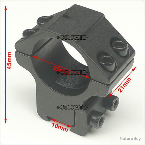 COLLIERS DE MONTAGE DIAMETRE 25,4 pour rail de 11mm