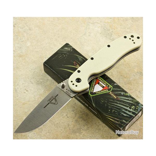 ONTARIO RAT 1 - ON8848DT - Couteau Ontario Pliant Acier AUS8 Plaquettes G10