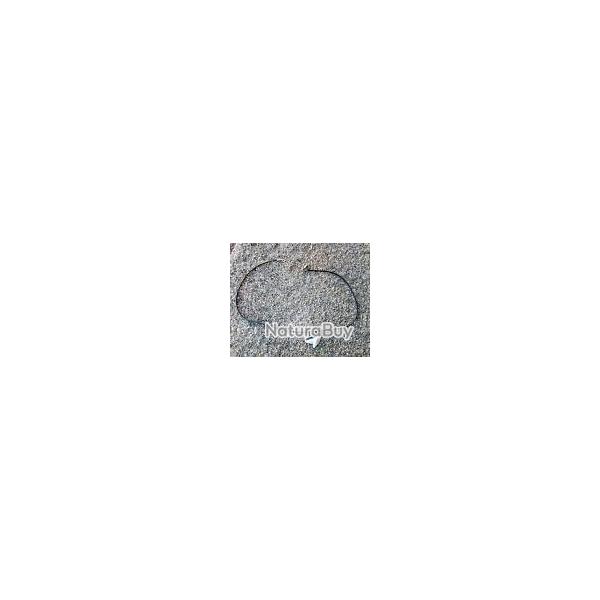 Pendentif Dent de Requin Tigre sur Monture Mtal faon  Argent    2,5 cm