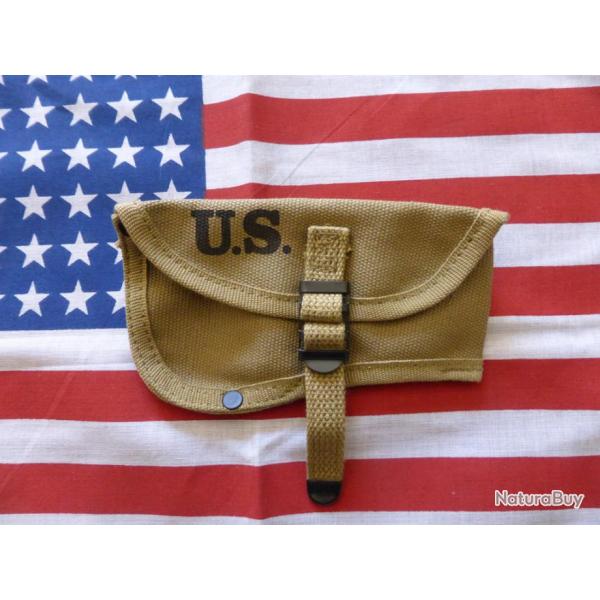 Housse hache U.S WW2 ( AXE CANVAS COVER WW2 USA AIRBORNE PARA MILITARIA GI D.DAY WWII