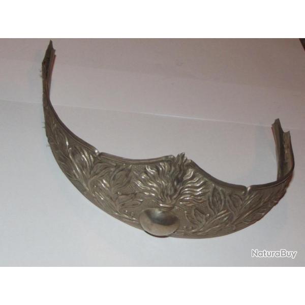 Masque, bandeau, devant  de casque de Gendarme 1913, piece d'origine