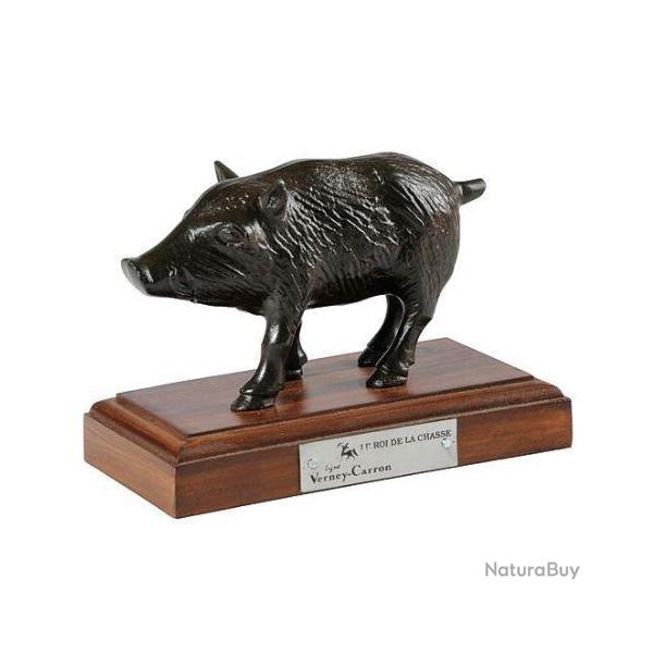 SCULPTURE SANGLIER EN ALUMINIUM 11CM