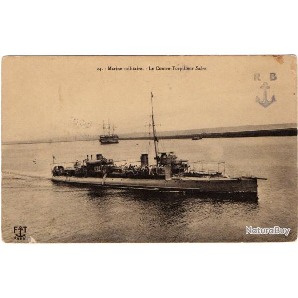 CPA -Marine Militaire -Le Contre-Torpilleur Sabre N�1256