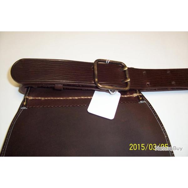 Double Sac � cartouche avec ceinture en cuir,