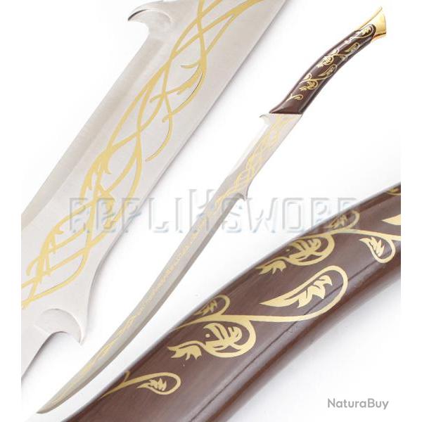 Le Seigneur des Anneaux Epee Arwen Elfe et Plaque Sabre Repliksword