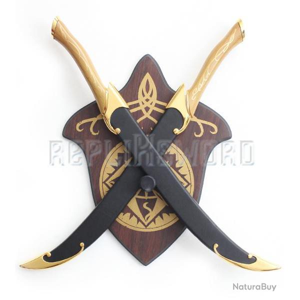Le Seigneur des Anneaux Sabre + Fourreau + Plaque Legolas Epees Dagues Repliksword