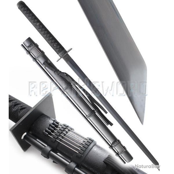 Katana Sarbacane Epee Ninja N40 Sabre Practical Lame Maru Noire Repliksword