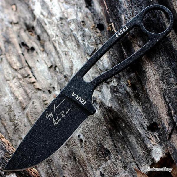 Couteau de Survie Esee Izula Signature Model Acier Carbone 1095 Etui Kydex Made In USA ESIBS