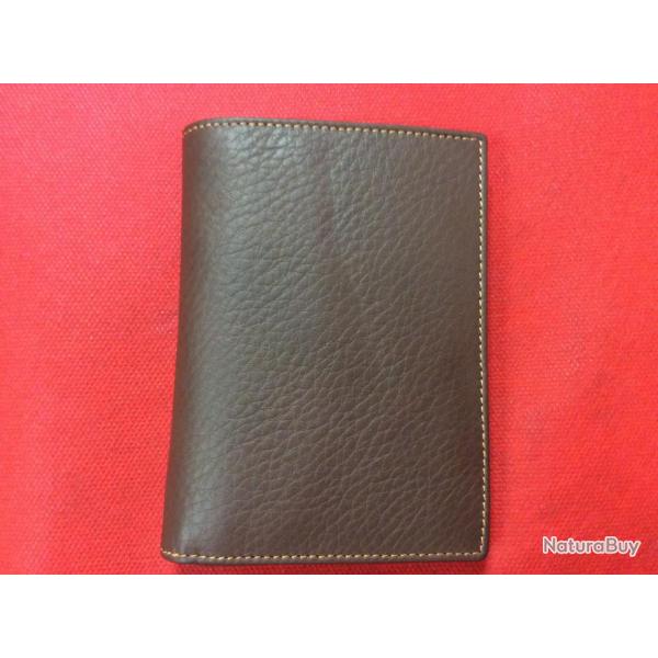 Beau portefeuille en cuir marron