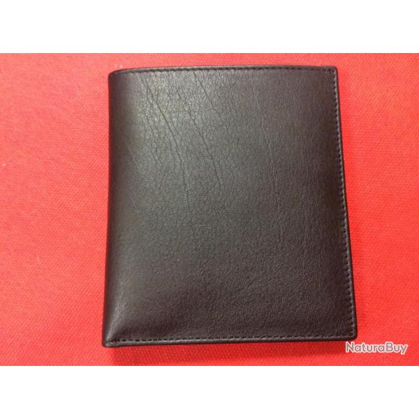 Beau portefeuille en cuir noir
