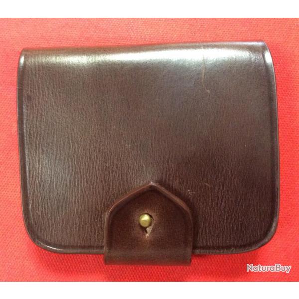 tui porte-balles en cuir marron fonc
