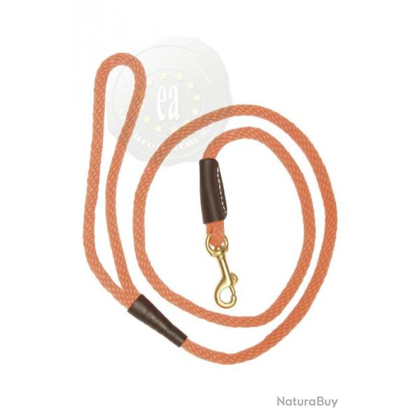 Laisse orange pour chien avec mousqueton de marque Country. Laisse 180 cm 
