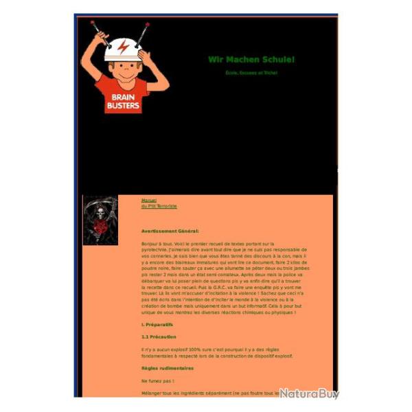 Ebook Livre Action - Manuel Du P'Tit Terroriste (Ph�nix, 2011, 33 Pages)