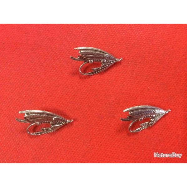 Lot de 3 Pin's P�che � la mouche