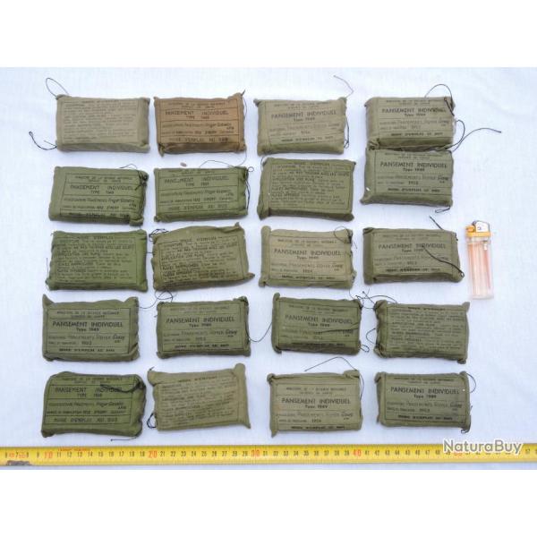 PANSEMENT INDIVIDUEL MODELE 1949 - dat 1952 ou 1954 - ETAT NEUF DE STOCK