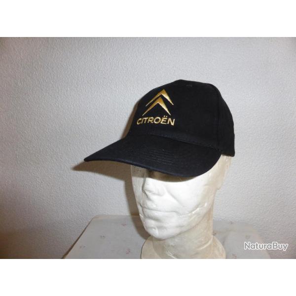 casquette noire CITROEN vieux chevrons ( DS MEHARI TRACTION AMI 2CV DYANE ) broderie or