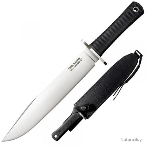 Couteau Bowie Cold Steel Trail Master Lame Acier VG-1 San Mai III Manche Kray-Ex Etui Cor-Ex CS16JSM
